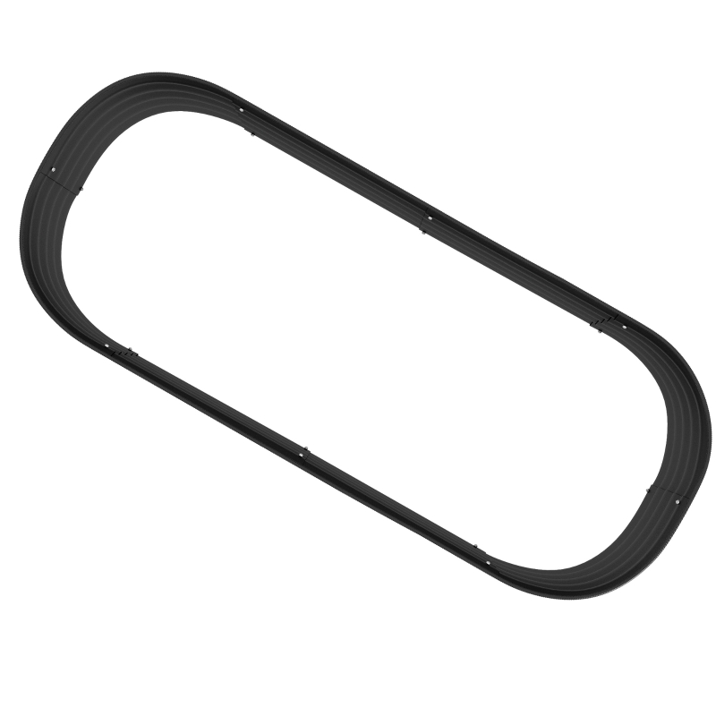 Best Galvanised Raised Garden Bed, Metal Planter Box with Safety Edging, for Flowers, Herbs, Succulents, Dark Grey - Image 9