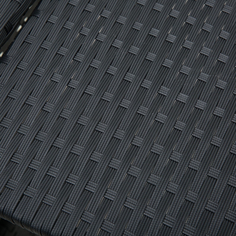 Best Rattan 2-Seater Sofa Sun Lounger Bed-Black - Image 9