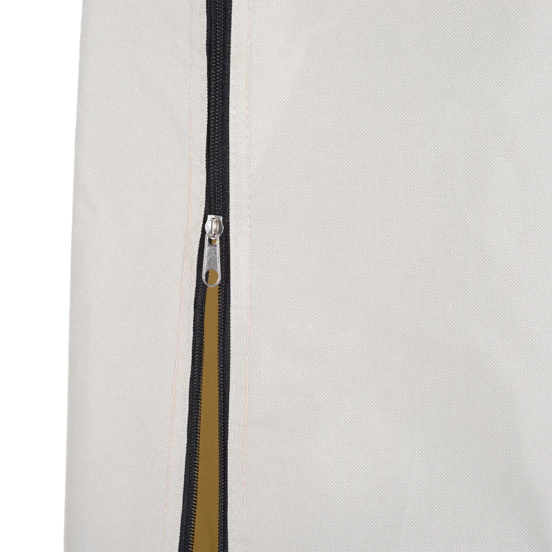 Best Parasol Cover, 600D Oxford Cantilever Umbrella Cover Fit for 2-4m Parasol, Banana Umbrella Protector with Zipper for Outdoor Garden, Patio, White - Image 7