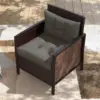 Best 2-Piece Seat Cushions Back Pillows Replacement, Patio Chair Cushions Set for Indoor Outdoor, Charcoal Grey - Image 8