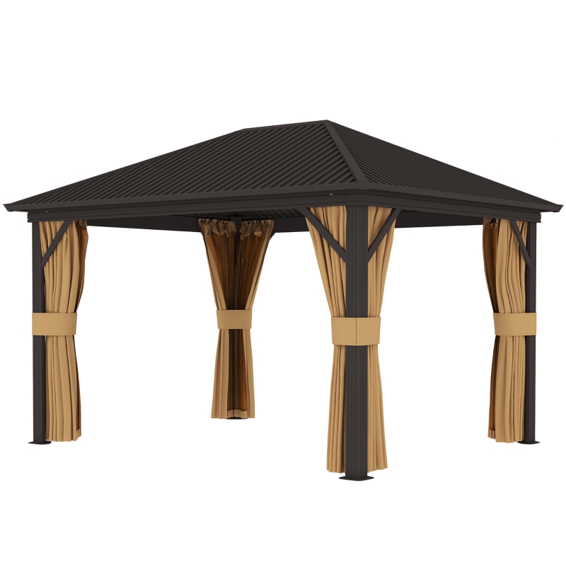 Best 3.6 x 3(m) Aluminium Frame Hardtop Gazebo, with Accessories - Image 11
