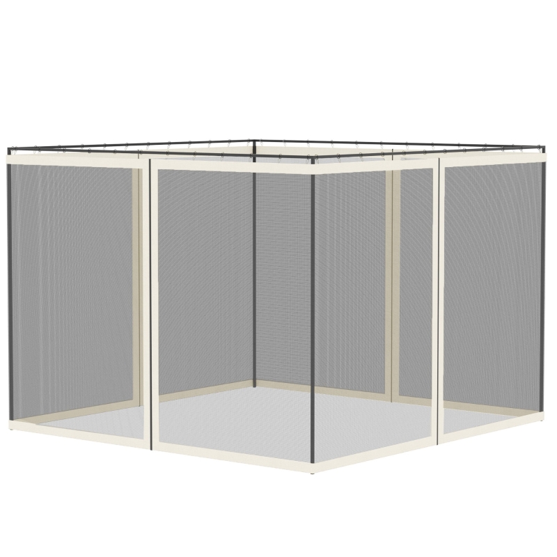 Best 302 x 207cm Universal Replacement Mesh Sidewall Netting for Gazebos and Canopy Tents, (Sidewall Only) White - Image 11