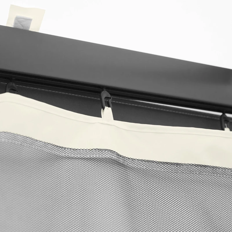 Best 302 x 207cm Universal Replacement Mesh Sidewall Netting for Gazebos and Canopy Tents, (Sidewall Only) White - Image 8