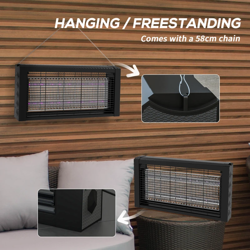 Best 8watt Indoor LED Electric Bug Zapper, with Hanging Chain - Image 6