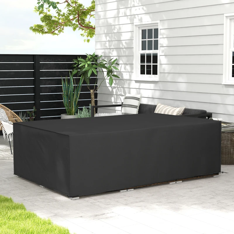 Best 155 x 222cm Waterproof Furniture Cover - Black - Image 2