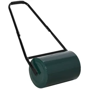 Best 30 L Heavy Duty Water Or Sand Filled Φ30cm Garden Steel Lawn Roller Drum - Dark Green