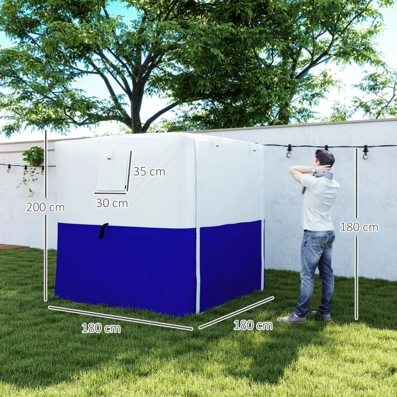 Best 2 x 2m Pop-Up Gazebo, with Accessories - Dark Blue - Image 3