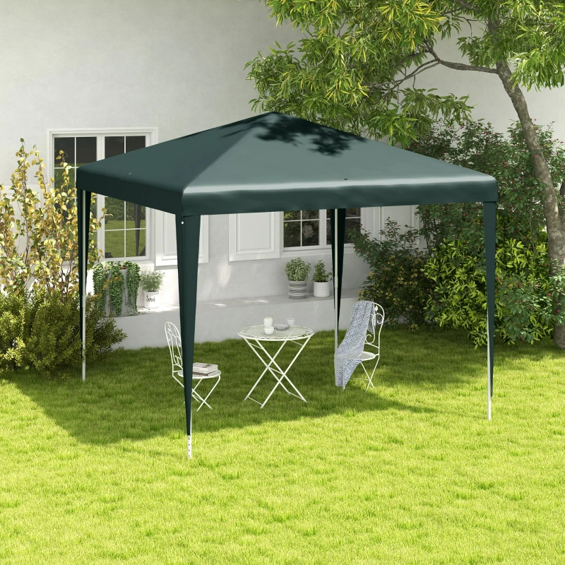Best 2.7m x 2.7m Garden Gazebo Marquee Party Tent Wedding Canopy Outdoor(Dark Green) - Image 2