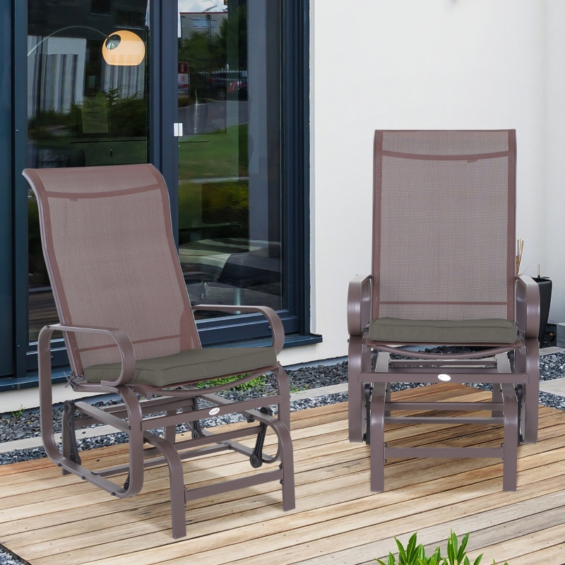 Best Set of 2 Garden Chair Cushions with Ties, 45 x 45 cm Replacement Cushions for Outdoor Furniture, Dark Grey - Image 10