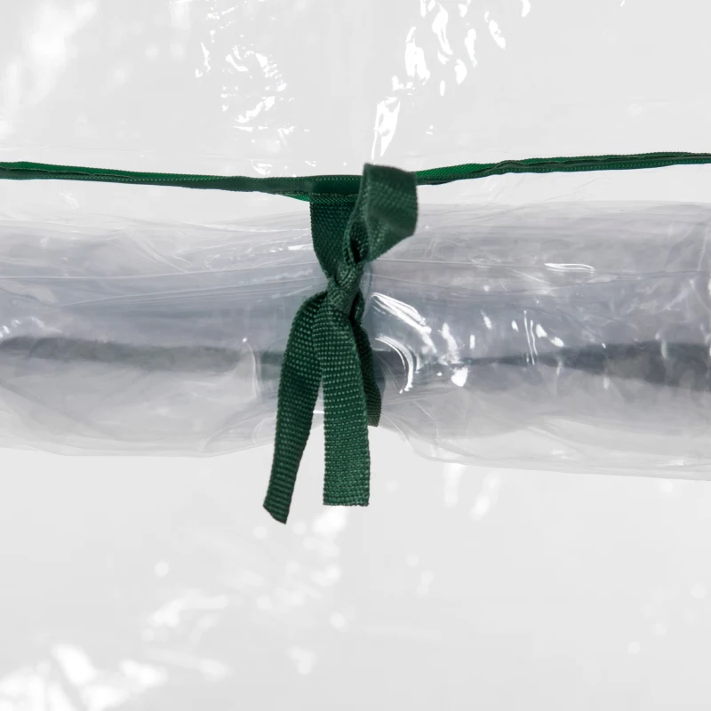 Best Tomato Greenhouse with Roll-up Door, Mini Greenhouse with PVC Cover, Outdoor Grow House Small Green House for Yard, Balcony, Garden, 100 x 50 x 150cm, Transparent - Image 8