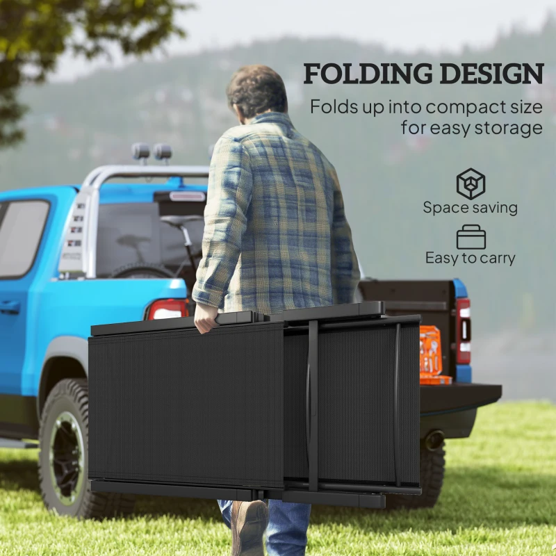 Best Folding Sun Lounger, 5-Position Adjustable Garden Chaise Lounge Sunbed, Steel Frame Reclining Chair for Beach, Porch, Patio, Camping, Black - Image 6