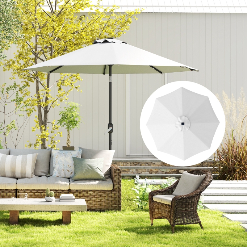 Best 3 m Replacement Parasol Canopy with Top Vent, UPF 50+ Garden Parasol Replacement Canopy, 8 Rib Parasol Cover Replacement Fits Various Frames, Cream - Image 10