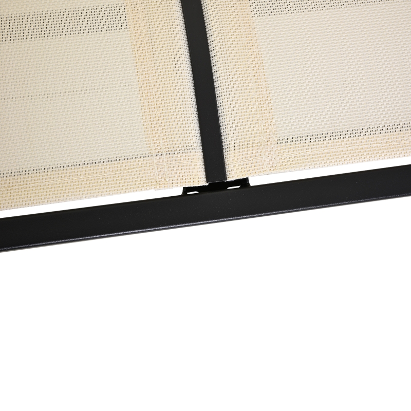 Best 2-Person Outdoor Glider Bench Patio Double Swing Gliding Chair Loveseat w/Power Coated Steel Frame for Garden Patio Porch, Cream - Image 9