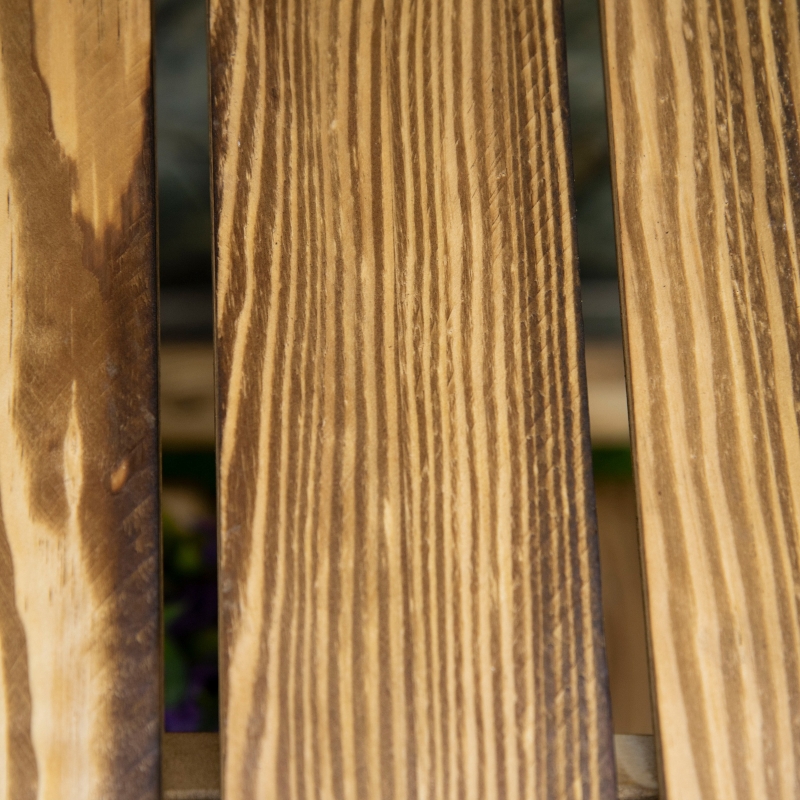 Best Wooden Folding Flower Pot Stand 3 Tier Garden Planter Display Ladder Gardener Storage Shelves Rack Herb Holder (40L x 37W x 93H cm) - Image 9