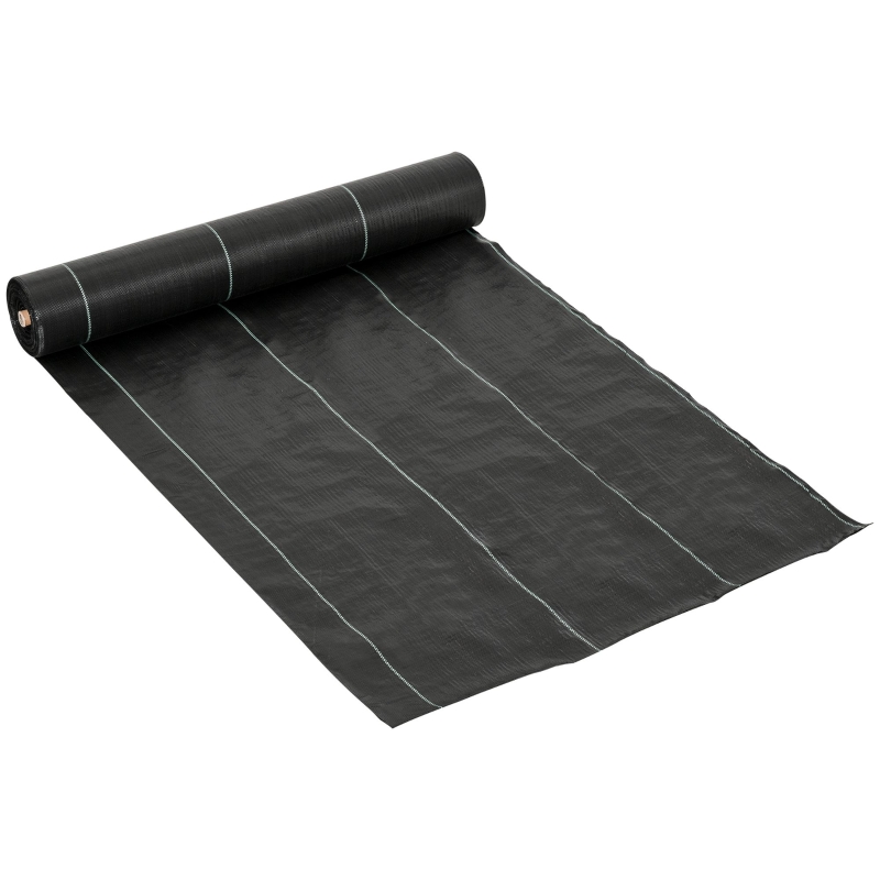 Best 2m x 50m Weed Control Membrane, Heavy Duty Weed Control Barrier Fabric, 90gsm Ground Cover for Patios, Garden, Flower beds, Landscaping - Image 11