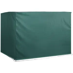 Best Patio 3 Seater Swing Chair Bench Cover Outdoor Garden Furniture Rain Protection Cover Protector Waterproof Anti-UV, 215L x 155W x 150Hcm, Dark Green