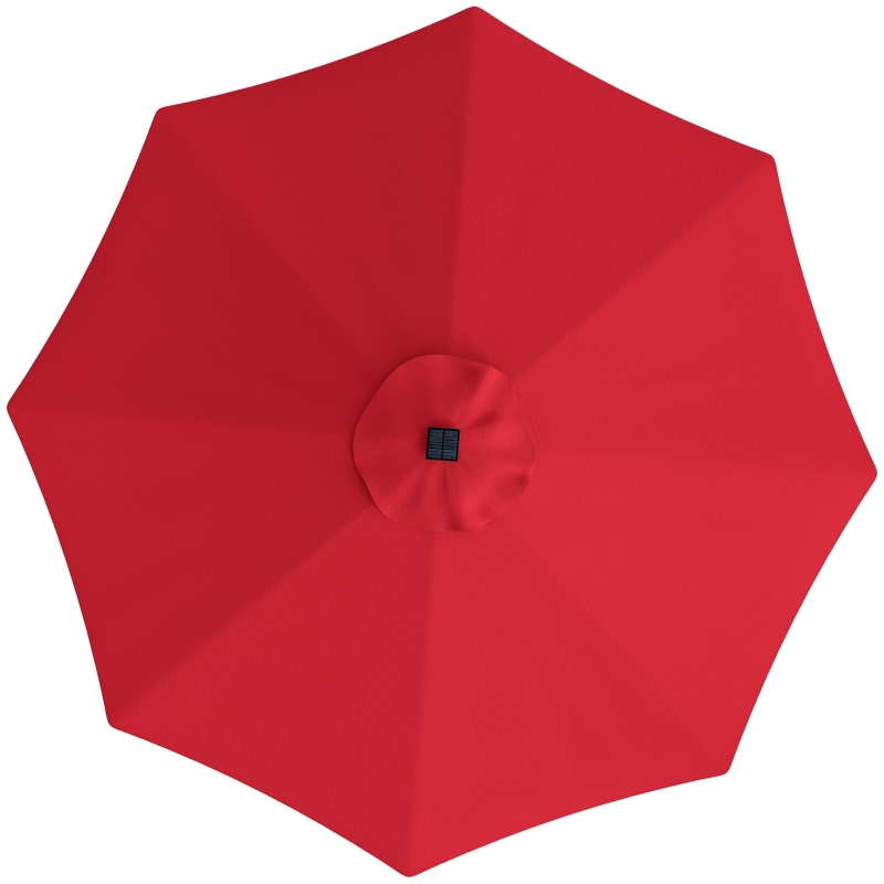 Best 3 m Replacement Parasol Canopy with Top Vent, UPF 50+ Garden Parasol Replacement Canopy, 8 Rib Parasol Cover Replacement Fits Various Frames, Red - Image 11