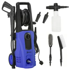 DURHAND 1800W High Pressure Washer, 150 Bar Pressure, 510 L/h Flow, High-Performance Portable Power Jet Wash Cleaner Blue