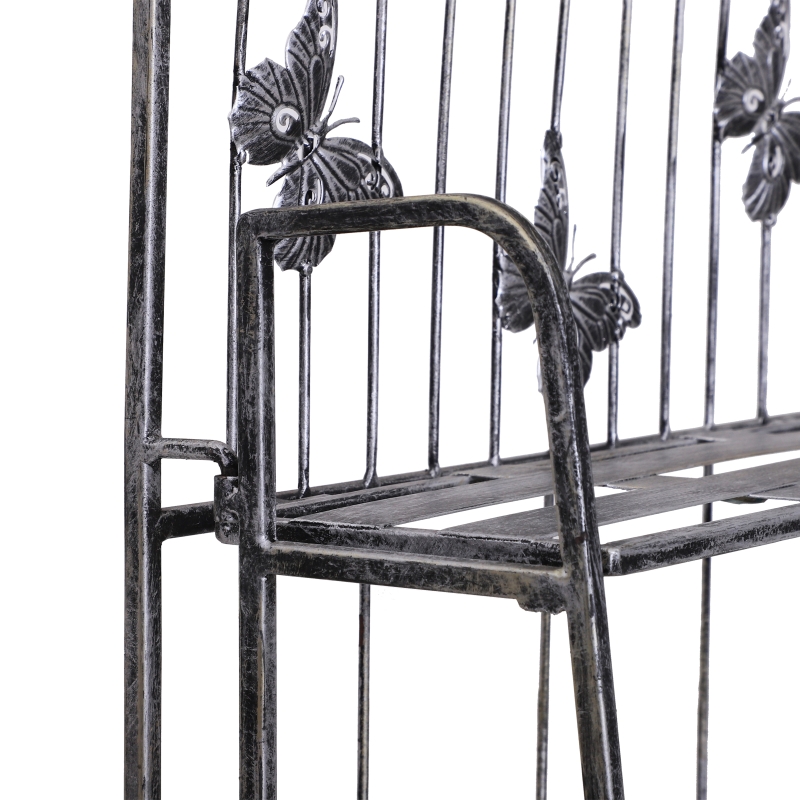 Best Indoor Outdoor Freestanding 3-Tier Garden Plant Stand Metal Flower Display Rack for Potted Plants Balcony Décor 44L x 25W x 96H cm - Image 9