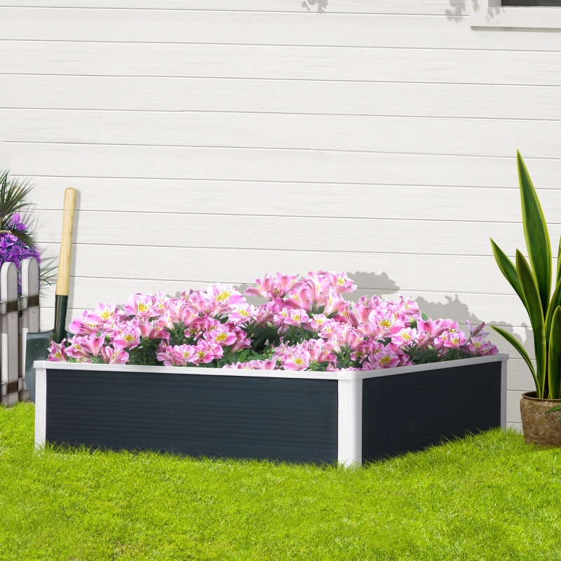 Best 302L Raised Garden Bed, Weather-resistant PP Planter Box Containers for Outdoor Patio Plant Flower Vegetable, 120 x 90 x 30 cm - Image 10
