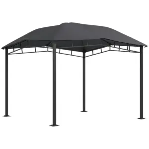 Best 3x3(m) Outdoor Gazebo Garden Gazebo Pavilion Sunshade Canopy Tent with Steel Frame, Grey
