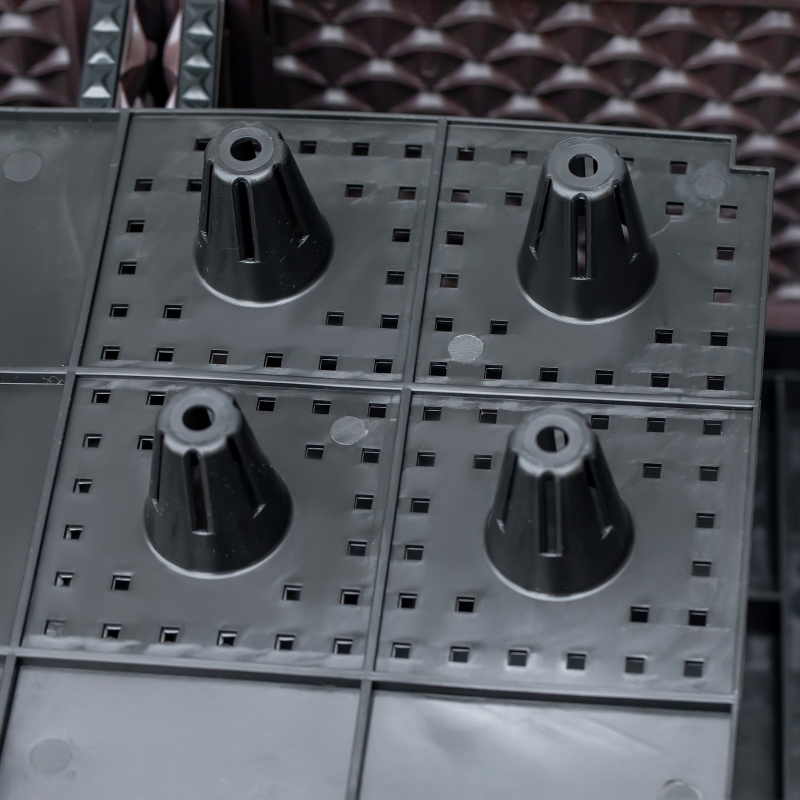 Best 50cm x 50cm x 46.5cm Set of 2 41L Garden Raised Bed, Elevated Planter Box, Flower Vegetables Planting Container with Self-Watering Design and Drainage Holes - Image 9