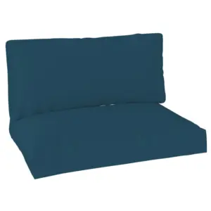 Best 2 Seater Pallet Furniture Cushions Pallet Cushions, UPF20+ 220gsm Fabric, 20 cm Thick Outdoor Seat Pads, Navy Blue