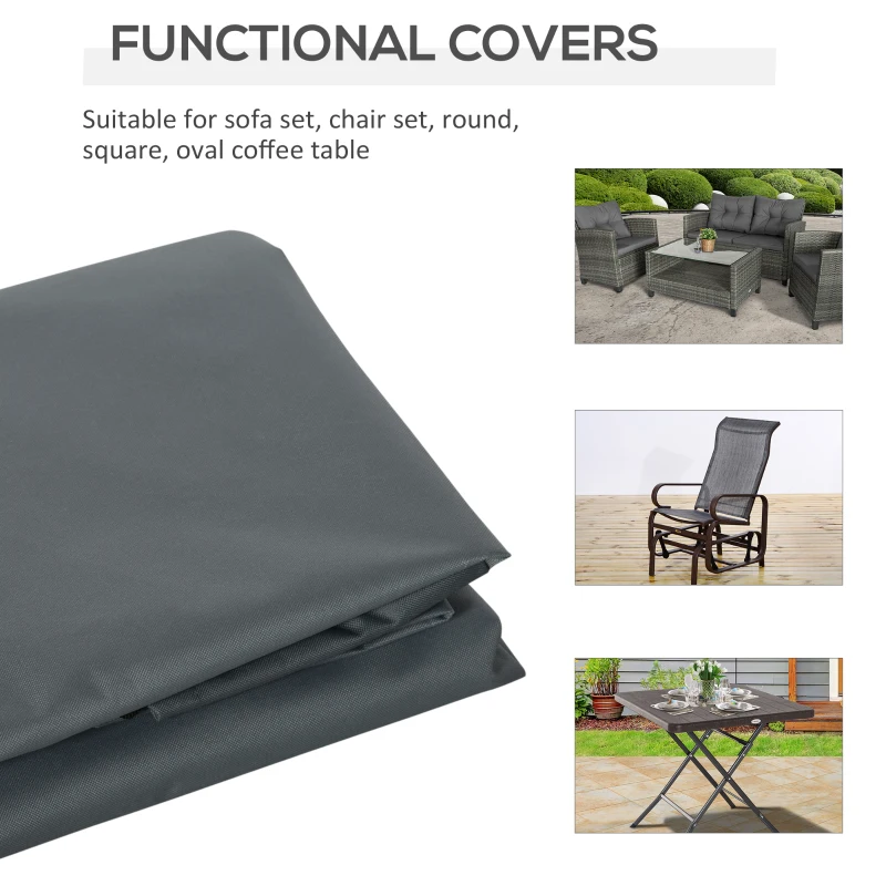 Best Rectangular Patio Furniture Cover for Chairs Water UV Resistant Protection 600D Oxford Fabric Rattan Lounge Clean Cover, 200 x 86 x 82cm - Image 6