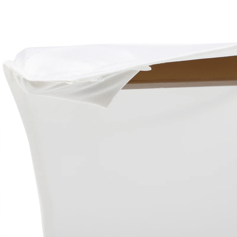 Best 2.5m Patio Umbrella, Wood Garden Parasol, Sun Shade with 6 Ribs and Top Vent for Outdoor, White - Image 8