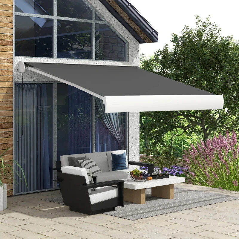 Best 2.5 x 3m Electric Cassette Awning, with Remote - Grey - Image 2