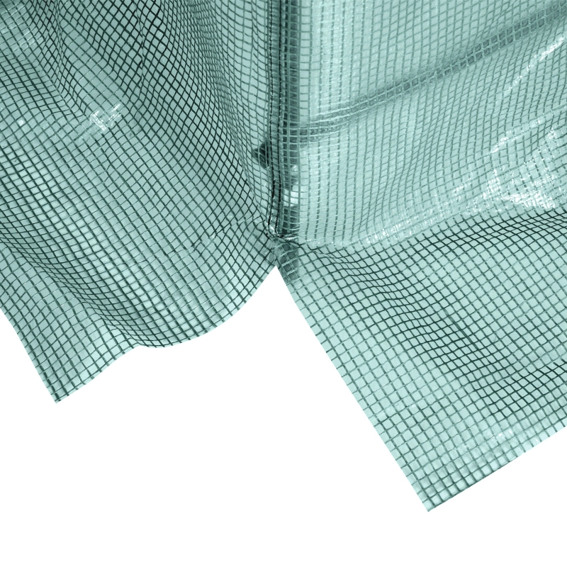 Best 2.45 x 2m Polytunnel Greenhouse, Walk-in Greenhouse with Large Roll-Up Door & Windows, Plastic Cover, Steel Frame, Easy Access & Ventilation, Green - Image 9