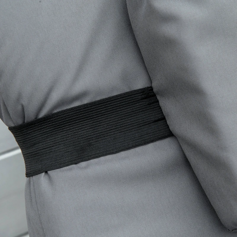 Best 2 Pieces Outdoor PE Rattan Sun Loungers set of 2 with Cushion, Garden Wicker Sunbed Furniture with 5-Level Recliner Backrest, Grey - Image 8