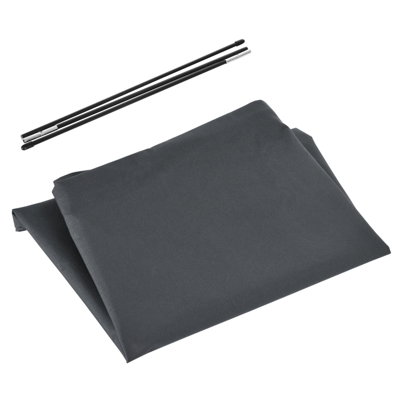 Best Parasol Cover, Patio Cantilever Cover, Banana Umbrella Protector with Rod, Zipper for Outdoor Garden, Patio, Dark Grey - Image 11