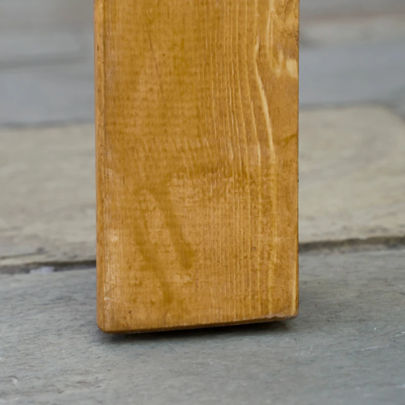 Best 3 Pieces Picnic Bench Set with Table and 2 Benches, Acacia wood Dining Trestle Beer Table and Seat, Natural Wood Finish - Image 8