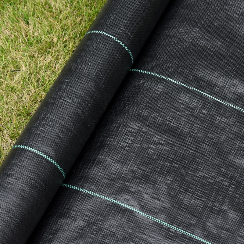 Best 1m x 50m Weed Control Membrane, Heavy Duty Weed Control Barrier Fabric, 90gsm Ground Cover for Patios, Garden, Flower beds, Landscaping - Image 9