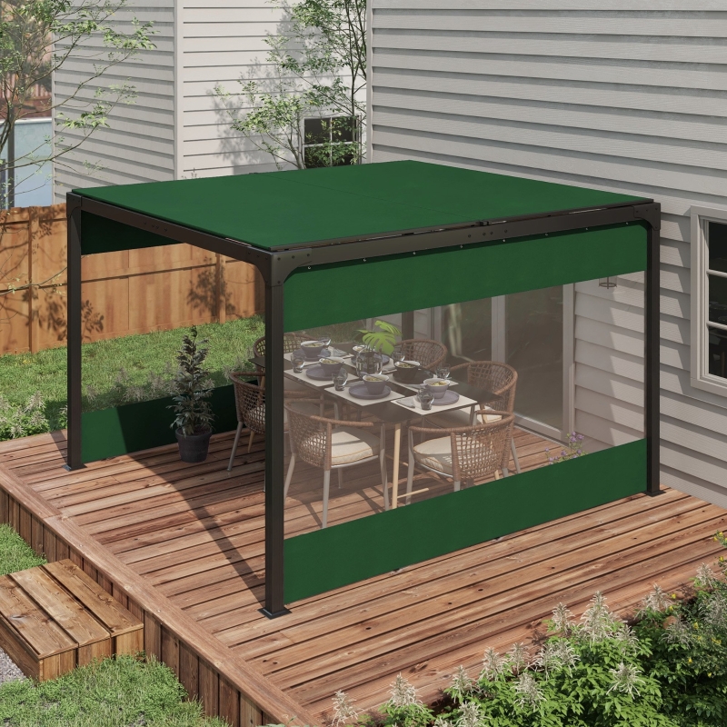 Best Set of Two 3 x 2m Replacement Pergola Panels - Green - Image 10