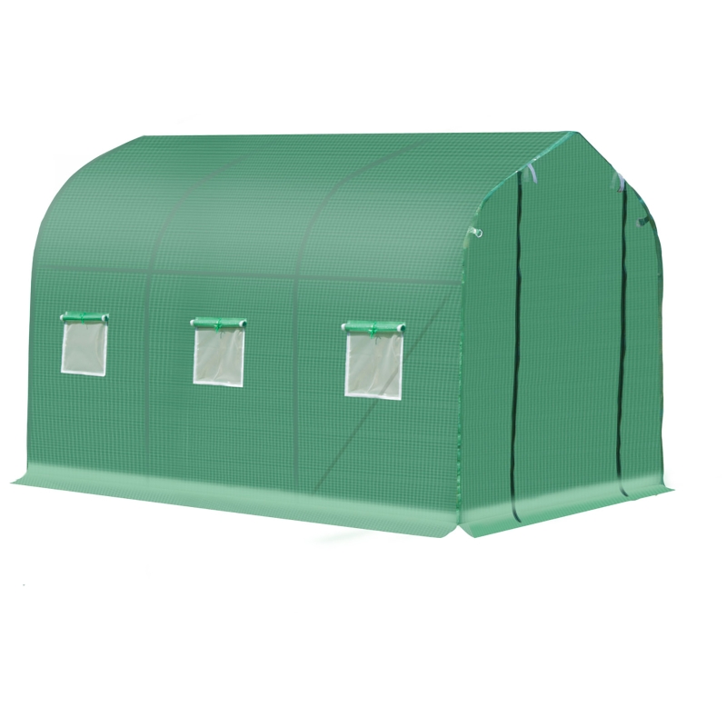Best Polytunnel Greenhouse with Windows and Door, Walk in Greenhouse for Garden, Backyard (3 x 2 M) - Image 11