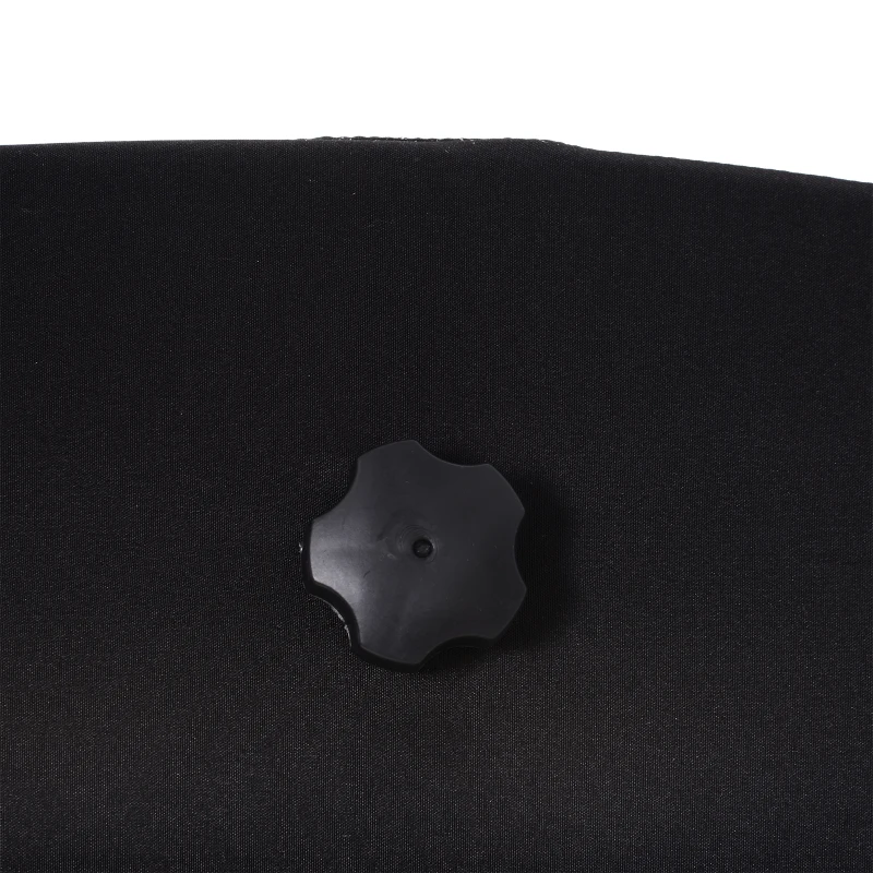 Best Rattan Garden Swing Chair 3-Seater Black - Image 8