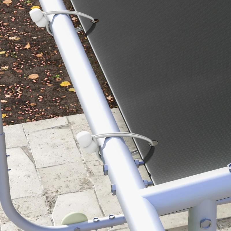 Best 3 x 3(m) Mobile Pergola Kit, Portable Garden Gazebo with Wheels, Sandbags, Steel Frame, UV-Resistant - Image 8