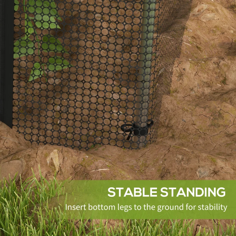 Best Galvanised Steel Fruit Cage, Plant Protection Tent with Zipped Door, 1.2 x 2.4 x 1.9m, Black - Image 7