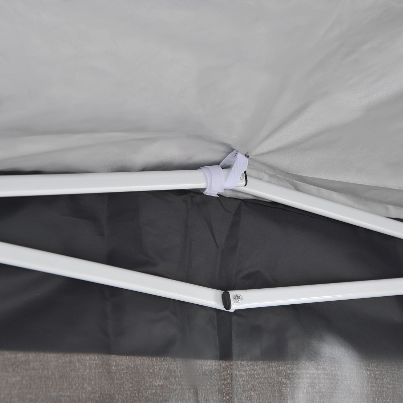 Best 2 x 2 m Garden Pop Up Gazebo, Wedding Party Tent Marquee, Water Resistant Awning Canopy with Sidewalls, Windows, Carry Bag, Black - Image 11