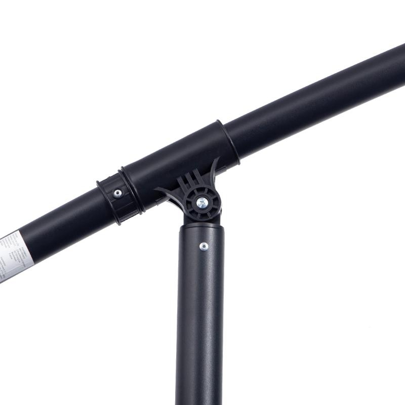 Best 3(m) Cantilever Umbrella 18 Ribs & Vents Adjustable Angle for Patio Green - Image 11