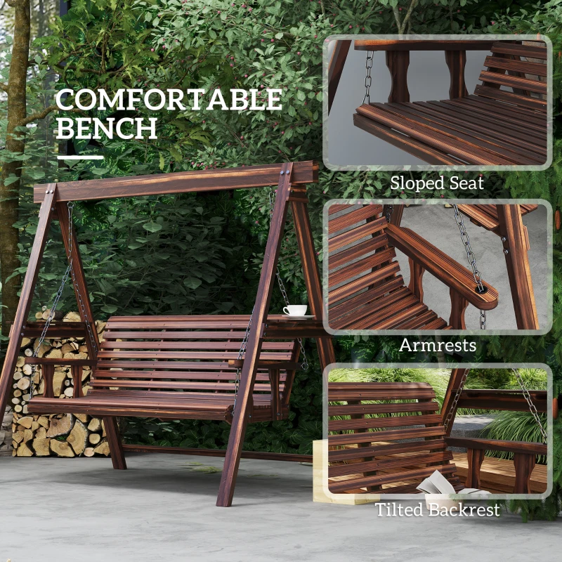 Best Three-Seater Wooden Swing Bench - Image 7