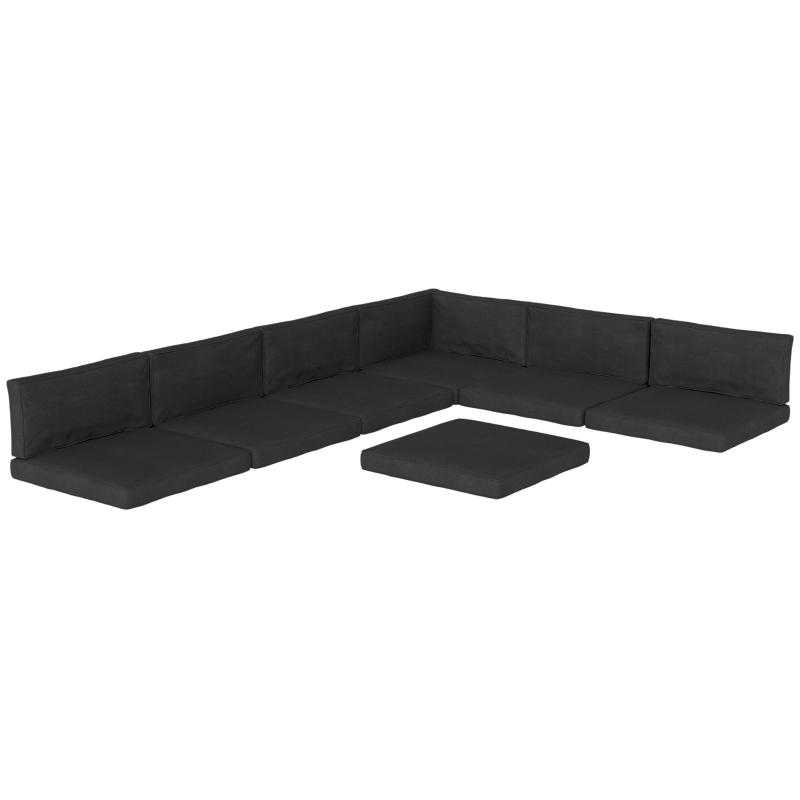 Best Set of 14 Dining Set Cushions - Black