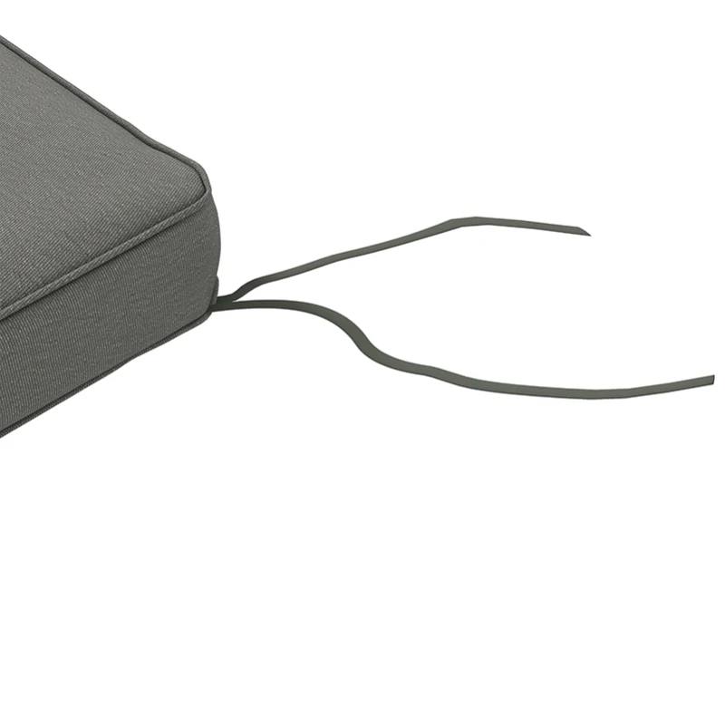 Best 4-Piece Seat Cushions Pillow Replacement, Patio Chair Cushions Set with Ties for Indoor Outdoor, Charcoal Grey - Image 8