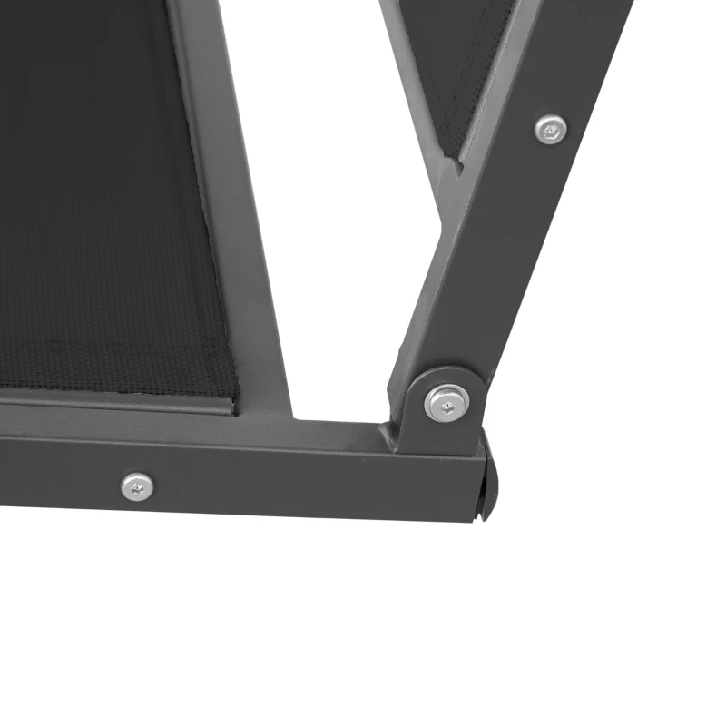 Best Three-Seater Garden Swing Chair, with Canopy - Black - Image 8