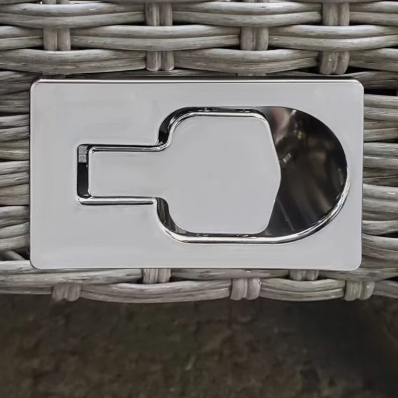 Best Outdoor PE Rattan Sun Lounger, Multi-position Backrest Adjustable Single Recliner Sunbed Daybed with Removeable & Washable Cushion, for Patio, Garden, Dark Grey - Image 8