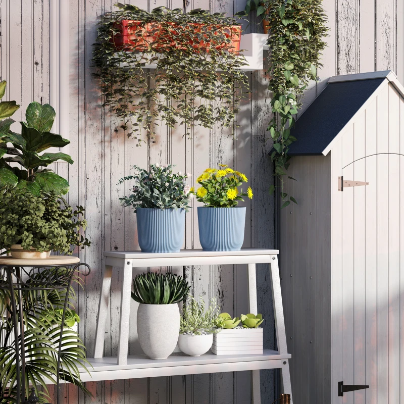 Best Set of Two Ф22cm Planters - Blue - Image 8