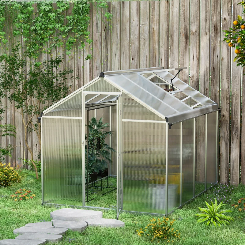 Best 8 x 6ft Aluminium Frame Greenhouse - Image 2