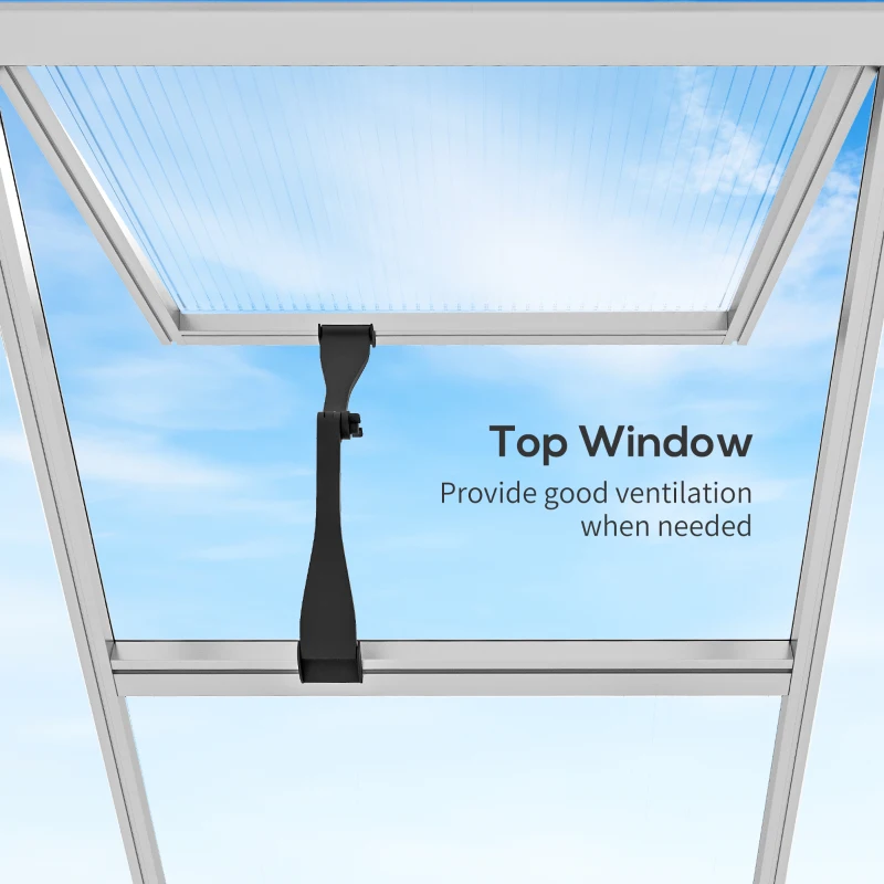 Best 8 x 6ft Aluminium Frame Greenhouse - Image 7